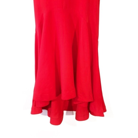 Lovers and Friends Lolita Ruffled Off Shoulder Gown Maxi Dress Fiery Red Small - Picture 7 of 13